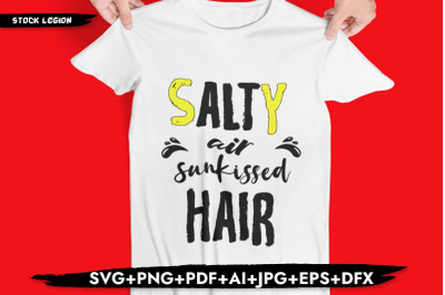 Salty Air Sunkissed Hair SVG