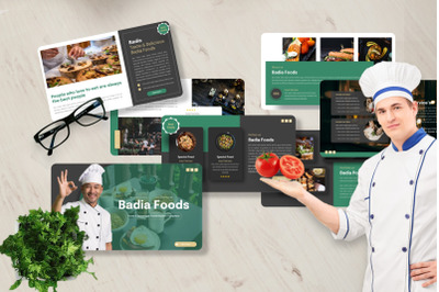 Badia - Food &amp;amp; Beverage Powerpoint Template