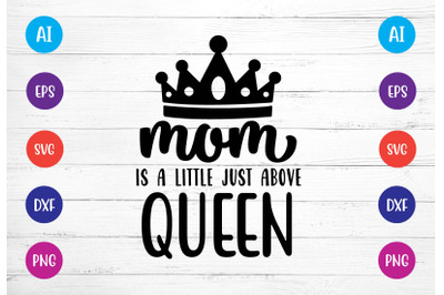 &nbsp;mom is a little just above queen svg crafters