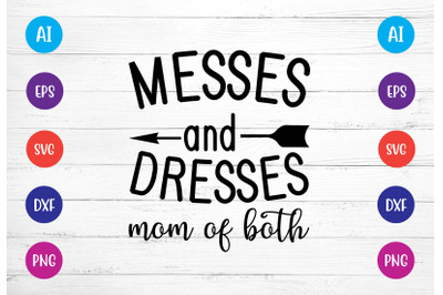 messes and dresses mom of both svg crafters