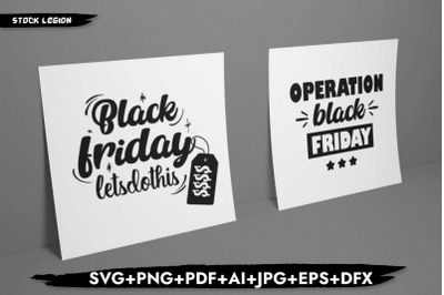 Black Friday Mix SVG