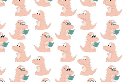 cute dinosaur animal cartoon pattern