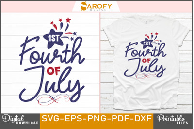 First 4th of July- sublimation design for babies