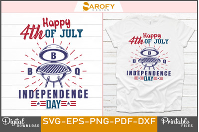 Happy 4th of July independence day design sublimation
