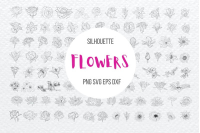 Flowers Silhouette Bundle