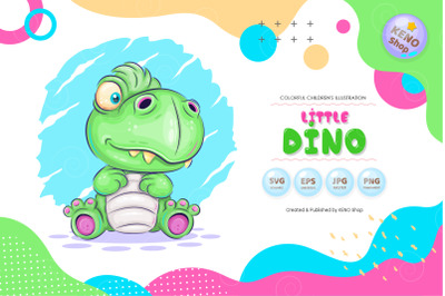 Cartoon little Dino