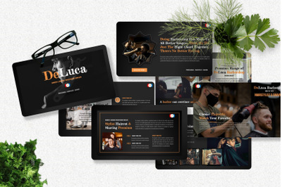 De Luca - Barbershop Powerpoint Templates