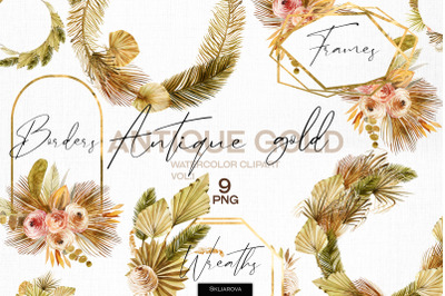 Antique gold. Frames set vol.1