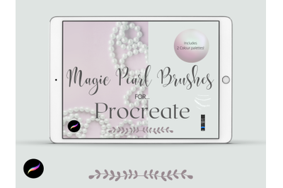 Magic Pearl Procreate Brushes  X 15 &amp; 2 Colour Palettes