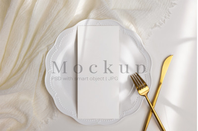 4x9 Card Mockup,Wedding Mockup,PSD Mockup