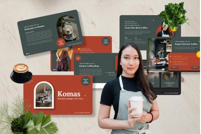 Komas - Coffee Shop Googleslide Template