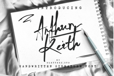 Arthur Keith - Signature Style Font
