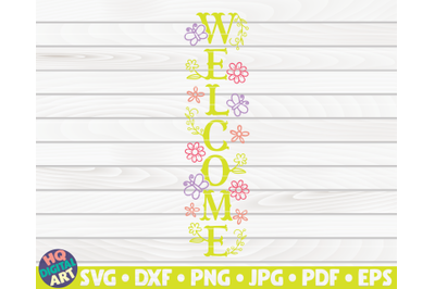 Welcome Porch Sign SVG | Spring/Easter themed