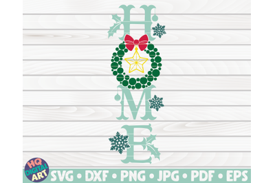 Home Porch Sign SVG | Winter/Christmas themed