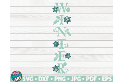 Winter Porch Sign SVG | Winter/Christmas themed