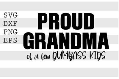 Proud grandma of a few dumbass kids SVG