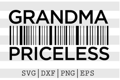 Grandma priceless SVG