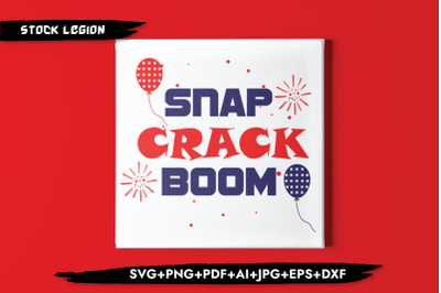 Snap Crack Boom SVG