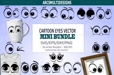 Cartoon Eyes vector bundle