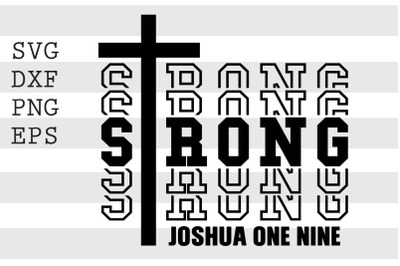 Strong joshua one nine SVG