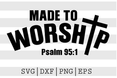 Made to worship SVG