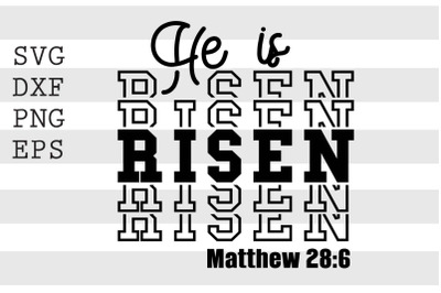 He is risen SVG