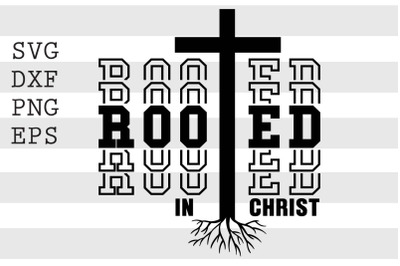 Rooted in Christ SVG