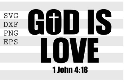 God is love SVG