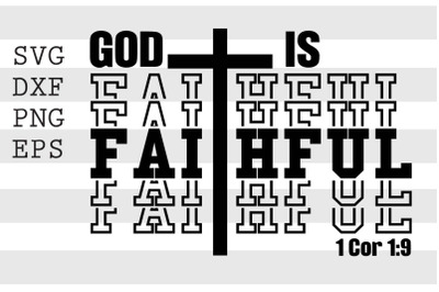 God is faithful SVG