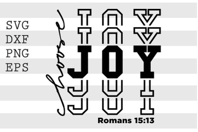 Choose joy SVG