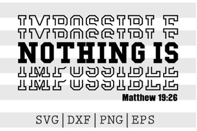 Nothing is impossible SVG