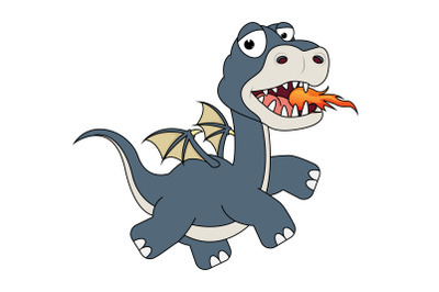 cute dragon animal cartoon