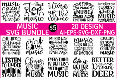 music svg bundle vol - 1