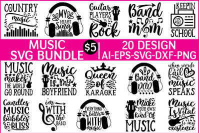 music svg bundle vol - 3