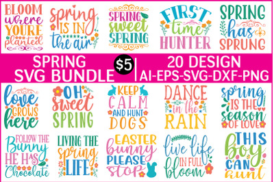 spring svg bundle vol - 2