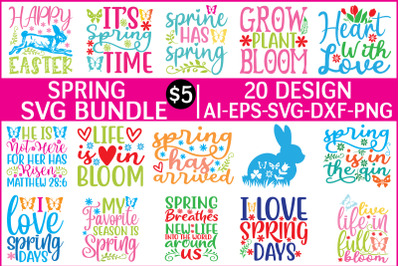 spring svg bundle vol - 6