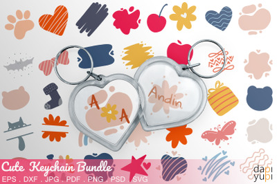 Keychain Bundle, Cute Keychain SVG