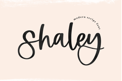 Shaley - Modern Script Font