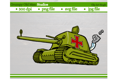 Cartoon Army Tank | WW2 German tank