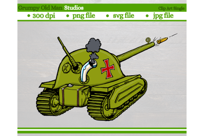 Cartoon Army Tank | WW2 German tank