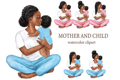 Mom baby clipart. Mother&#039;s day clipart, mom clipart, family clipart.