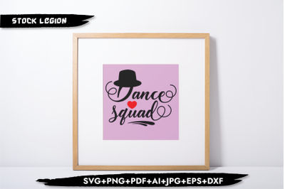 Dance Squad Hat SVG