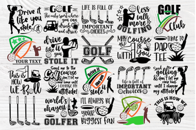 Golf SVG Bundle, Golf Svg Cut Files, Golf Club Svg