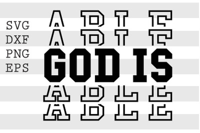 God is able SVG