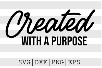 Created with a purpose SVG