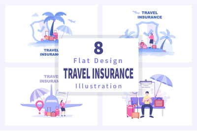 8 Travel and Tour Insurance Illustration