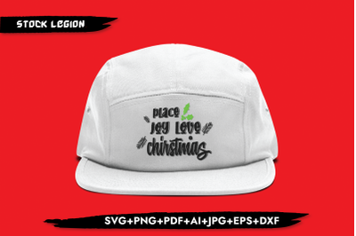 Peace Joy Love Christmas SVG