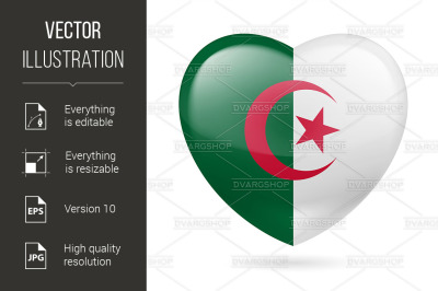 Heart icon of Algeria