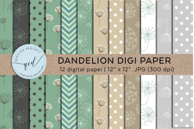 Dandelion digi paper