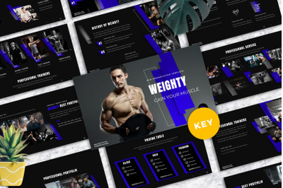 Weighty - Gym Keynote Templates